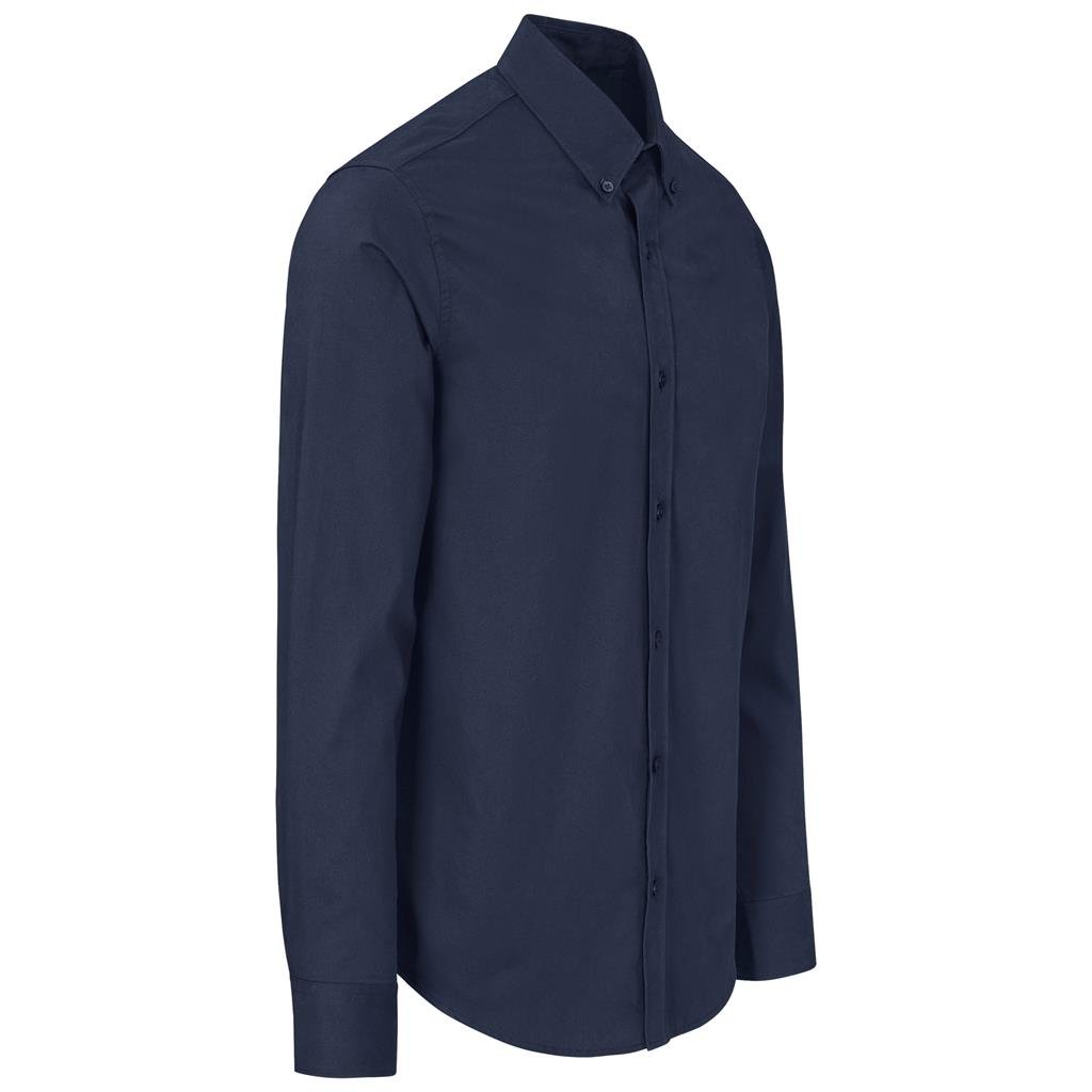 Mens Long Sleeve Cotton Twill Moderna Shirt