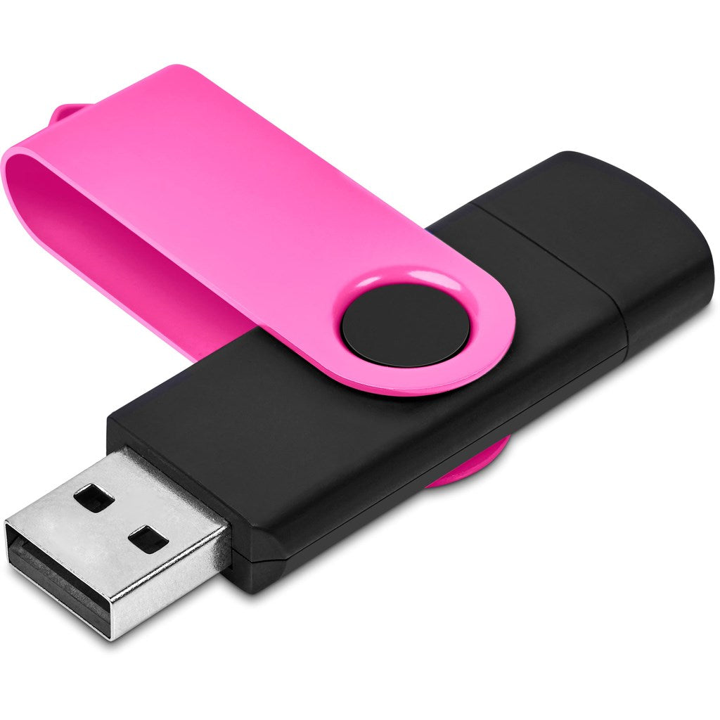 Shuffle Gyro Black Flash Drive – 32GB - Pink