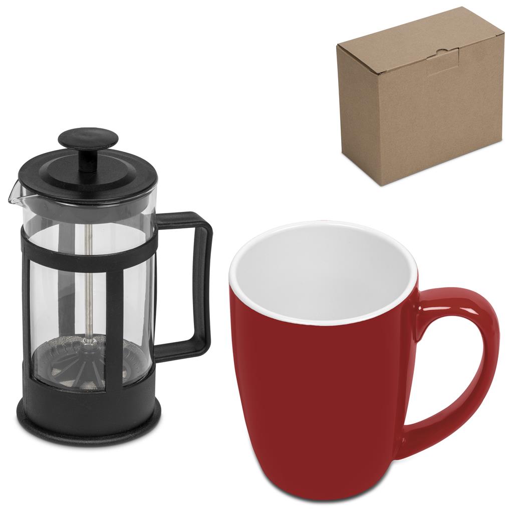 Cafe Payton Coffee Set - Red