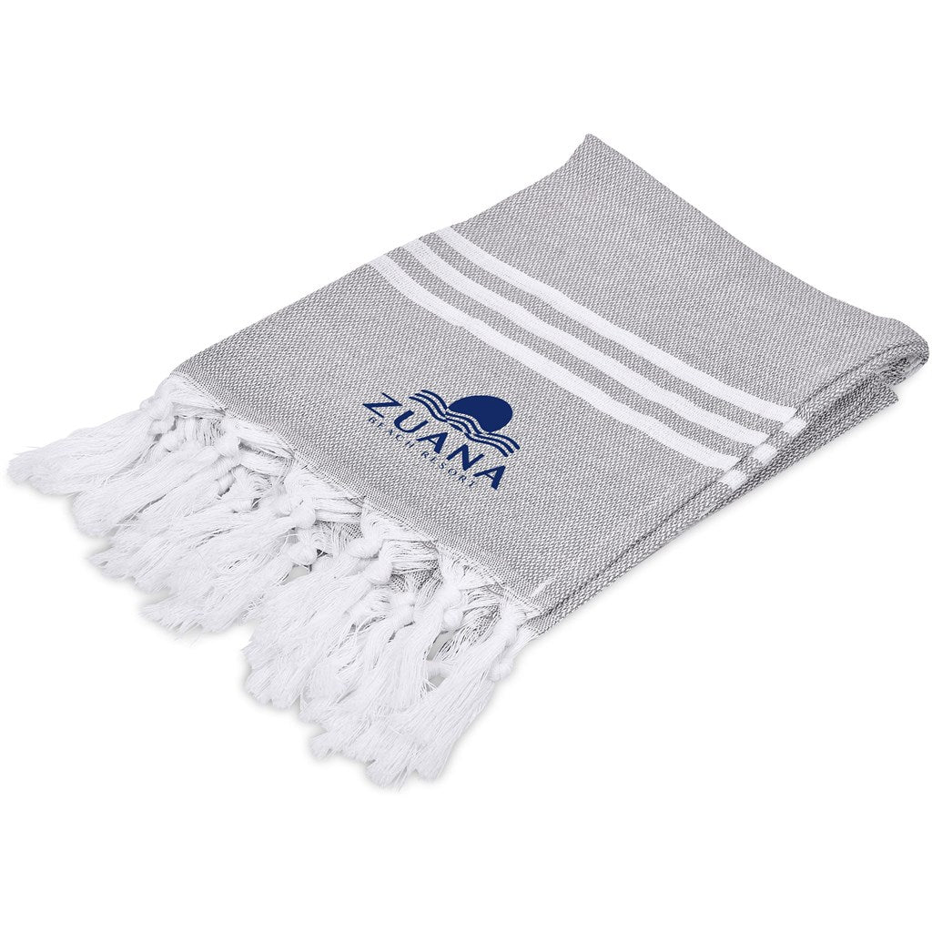US Basic Santa Cruz Cotton-Rich Beach Towel & Drawstring Bag