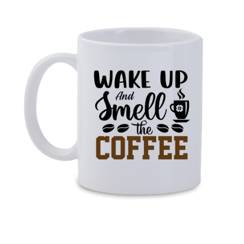 Wake up and smell coffee mug