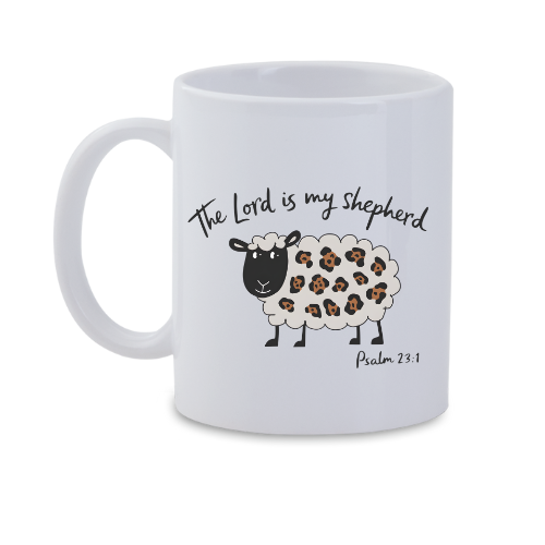 The Lord is my shepherd mug