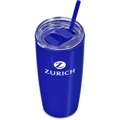 Altitude Daytona Plastic 2-in-1 Double-Wall Tumbler & Straw - 600ml
