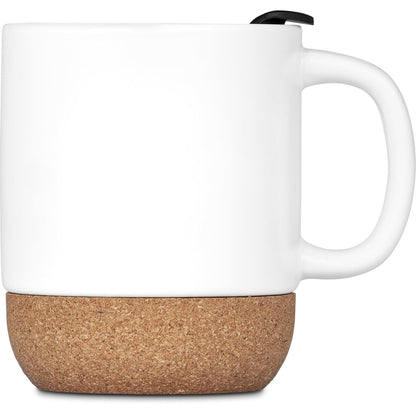 Serendipio Sienna Cork & Ceramic Sublimation Coffee Mug - 340ml