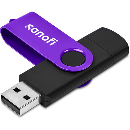 Shuffle Gyro Black Flash Drive – 8GB