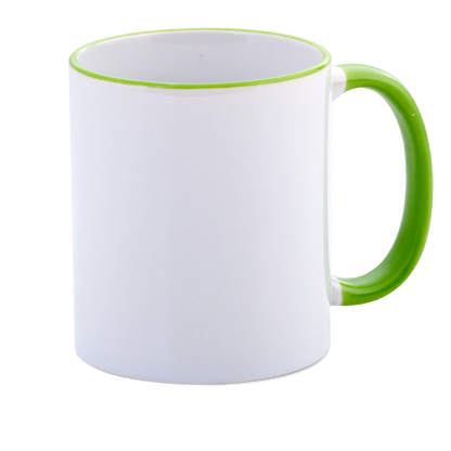 Two Tone Rim & Handle Mugs