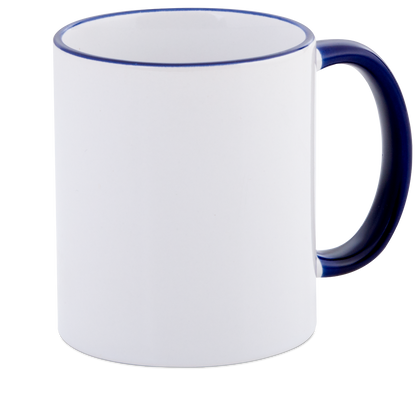 Two Tone Rim & Handle Mugs