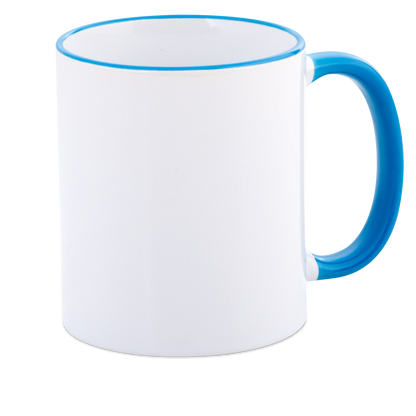 Two Tone Rim & Handle Mugs