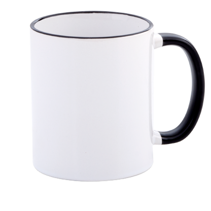 Two Tone Rim & Handle Mugs
